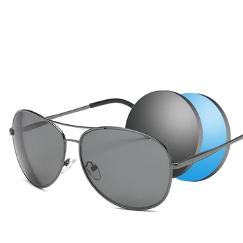 0 -0.5 -1.0 -1.5, Da -6.0 Kovinski Končal Kratkovidnost sončna Očala Moški Modni Velik Okvir Kratek pogled Očala na Recept sončna Očala