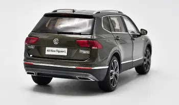1/18 VW Volkswagen Novi Tiguan L 2017 Rjava DieCast Modela Avtomobila Igrača Zbirka