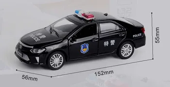 1:32 Camry Policija Diecast Avtomobile Model Igrača Vozilu Potegnite Nazaj, Zvoka, Svetlobe Avto igrače darilo za otroke, otroci