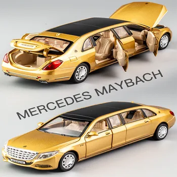 1:32 Maybach 62s S650 Kovinski Modela Avtomobila Diecast Legirano Visoka Simulacije Modelov Avtomobilov 6 Vrata Se Lahko Odprejo Vztrajnosti, Igrače Za Otroke