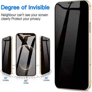 1-3Pcs Zasebnosti, Kaljeno Steklo Zaščitnik Zaslon za IPhone 12 11 Pro 6s 7 8 Plus Anti-spy Stekla za IPhone XS MAX X XR