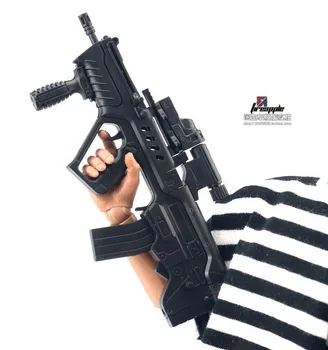 1:6 Lestvici Izrael TAVOR Brzostrelka 4D Pištolo Plastičnih Sestavljeni Strelnega orožja Model za 12