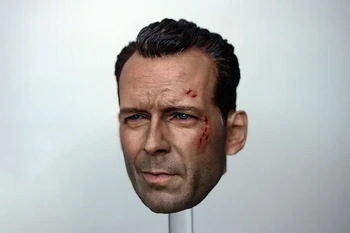 1/6 Obsega Die Hard - John Mcclane Bruce Willis Boj Poškodbe Glave Model fit 12