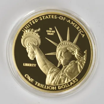 1 Bilijona Dolarjev Zlata Kovancev, malenkost kovanec zlato bitcoin Litecoin Eth XRP doge kovanec Cardano IOTA FIL shiba Cryptocurrency kovanec