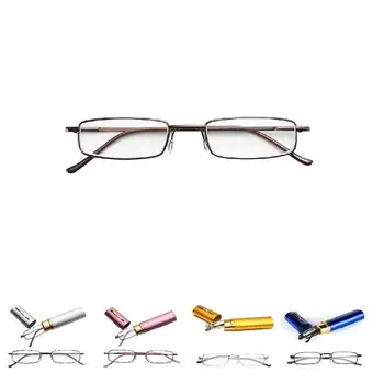 1 Kos Obravnavi Očala Kovinski Okvir Smolo S Cevjo Primeru Mini Prenosni Za Ženske, Moške DC156