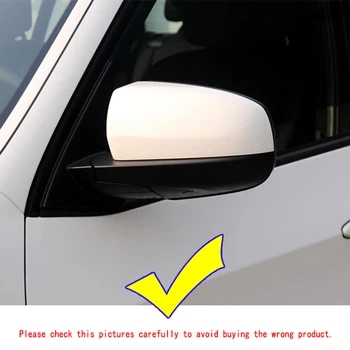 1 Par Ogljikovih Vlaken Videz ABS Ogledalo Kritje X5 X6 Avto Strani Rearview Mirror Skp Zajema Zamenjavo Za BMW X5 X6 E70 E71 2007-2013