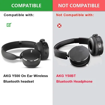 1 Par Zamenjava Uho Blazine Blazine Pokrov Tepec Skodelice Slušalke Accessorie Za AKG Y500 Na Uho Brezžične Bluetooth Slušalke