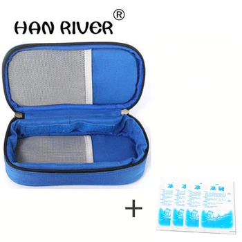 1 zamrzovalnik pack +4 ledu, prenosni insulina zamrzovalna torba za zdravila za zdravljenje diabetični bolniki, potovanja doma kriogenski refriger