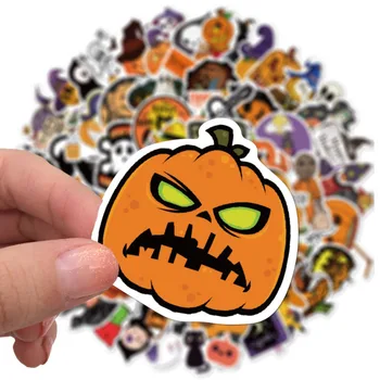10/30/50/100 kozarcev/Set Halloween buče dekoracijo Grafiti Nepremočljiva Skateboard Potovalni Kovček Telefon, Laptop Prtljage Nalepke