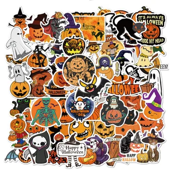 10/30/50/100 kozarcev/Set Halloween buče dekoracijo Grafiti Nepremočljiva Skateboard Potovalni Kovček Telefon, Laptop Prtljage Nalepke