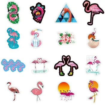 10/30/50PCS Flamingo Živali otroška Igrača Kovček Grafiti Laptop Motocikel Kitara Nepremočljiva Nalepke na Debelo