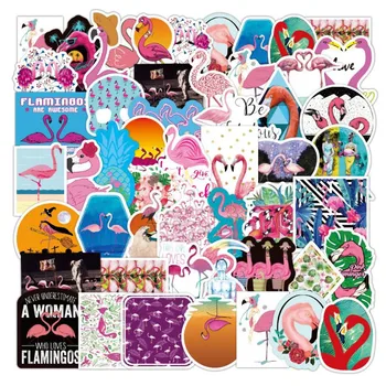 10/30/50PCS Flamingo Živali otroška Igrača Kovček Grafiti Laptop Motocikel Kitara Nepremočljiva Nalepke na Debelo