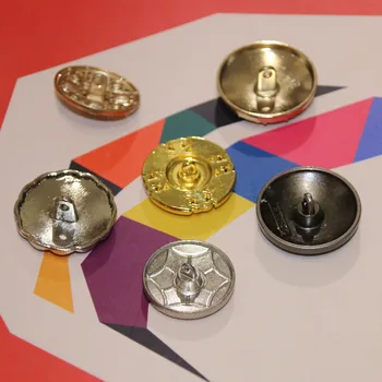 10-delni komplet kovinski gumbi, okroglih gumbov, osebnost in temperament, visoke kakovosti, visoko-kakovostni razred gumb nakit