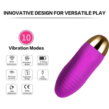10 Hitrosti Brezžični Daljinski Vibrator Seks Odraslih Izdelkov Bullet G Spot Klitoris Stimulator Vaginalne Jajca Vibrator Sex Igrača Za Ženske