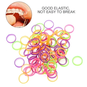 10 Kos Zobne Elastična Latex Oklepaji Vleko Obroč Ortodontija Zob Gumico Blizu Zob Mešane Barve Zobozdravnik Pribor Orodja
