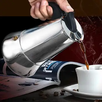 100/200/300/450/600 ml Prenosni aparat za Kavo Vrh Moka iz Nerjavečega Jekla Lonec Espresso Kave Brewer grelnik vode Barista Percolat Moka Pot