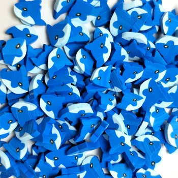 100 g/veliko Modri morski Pes Obliko Gline Krpice za Sluzi Pribor Polimerne Gline Živali Rezina Nohtov DIY Umetnosti Dekoracijo Obrti