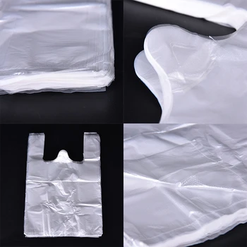 100 kozarcev Plastični T-Shirt Design trgovina na Drobno Nakupovanje Supermarket Vrečke Ročaji Pakiranje 20*30 cm