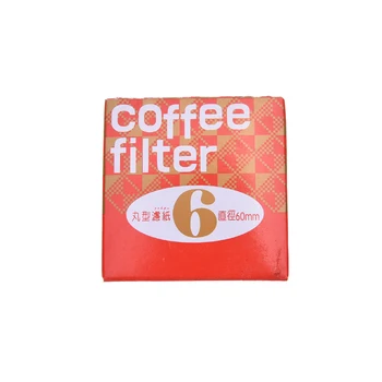 100 kozarcev/Vrečko Aparat za Filter Papir Krog Kapljično Pokal Kava Papir Maker 2-4 Osebe Roko, stresel Kavo, Kuhinja, Kuhanje Orodja, 60mm