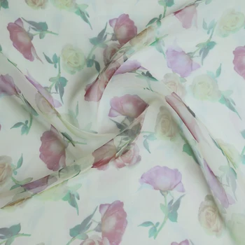 100cm*150 cm Rose cvetlični gaza materiala poročno obleko tkanine organza