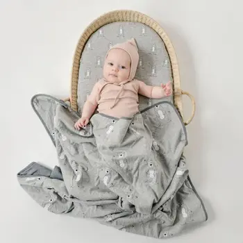 100x100cm Novorojenega Otroka, ki Prejema Odejo Mehko Bombažno Spalno Swaddle Zaviti Dojenčka Fotografija Rekviziti Darilo