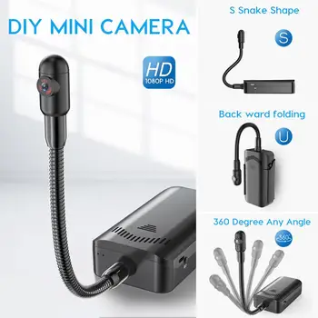 1080P HD Brezžični DIY Mini Fotoaparat Doma Varnostne Kamere, WiFi nadzor na Daljavo Pogled Kamere Varuška Cam Majhne Diktafon Dolgo Pripravljenosti