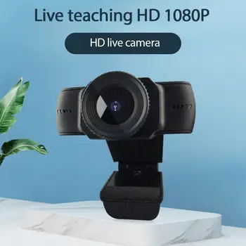 1080P Samodejna Izostritev Webcam Mini Računalnik PC Spletna Kamera Z Mikrofonom Vrtljiv Kamere Za Živo Kliče Konferenca Dela