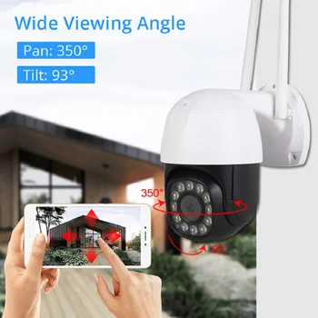 1080P WiFi IP PTZ Kamere S 64 G SD Home Security Smart Ai CCTV Brezžična Mini PTZ Kamere na Prostem Speed Dome Kamere P6SLite