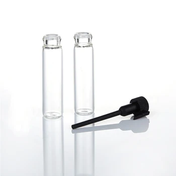 10pcs 1ml/2ml/3ml Prazno Mini Steklo Eterično olje Kapalko Stekleničke Parfuma Majhen Vzorec Tekočina v Viali Aromaterapija Preskusne Posode