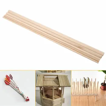 10pcs 3-12 mm Okrogle lesene palice koristno lesa v obrti, popsicle izdelavo in vzorce, DIY torto nohti, živilske obrti, DIY