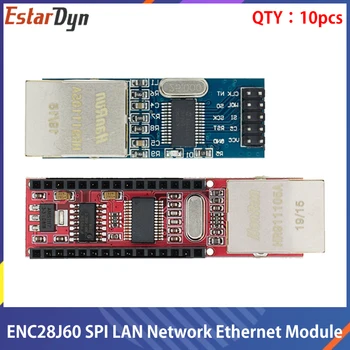 10pcs ENC28J60 Ethernet Shield V1.0 združljiv Nano 3.0 priključek RJ45 Modul za spletni Strežnik