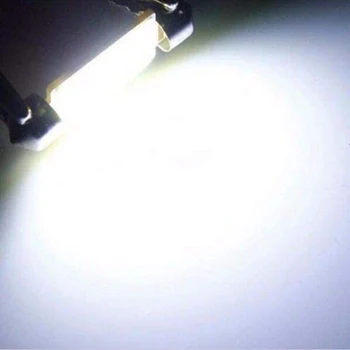 10PCS Festoon Svetlobe 31mm 36 mm 39 mm 41mm C5W C10W LED COB 12SMD 12V Svetlo Bel Avto Notranjost Kupole Branje Osvetlitev registrske Tablice