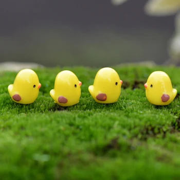 10pcs Nastavite Kawaii Mini Raca Živali Domov Mikro Pravljice Vrt Figurice Miniature Doma Vrt Dekor Oprema DIY
