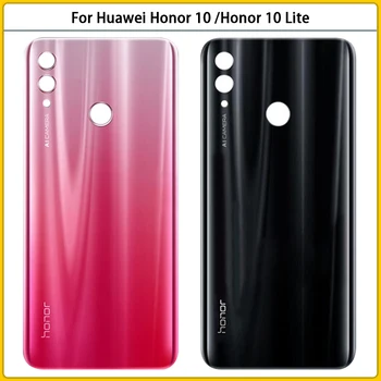 10Pcs Novo Honor10 Zadaj Stanovanj Primeru Za Huawei Honor 10 / Čast 10 Lite Pokrovček Baterije Vrata Hrbtni Pokrovček Palico Lepilo Replac