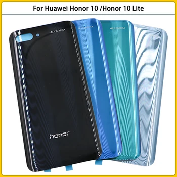 10Pcs Novo Honor10 Zadaj Stanovanj Primeru Za Huawei Honor 10 / Čast 10 Lite Pokrovček Baterije Vrata Hrbtni Pokrovček Palico Lepilo Replac