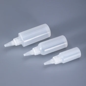 10PCS od 60ML Plastičnih Squeeze Stekleničke s Pokrovom Tekočina ponovno napolniti Posodo PE Materail, Lepilo za steklenico