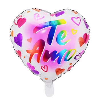10pcs/veliko 18-inch srce baloni poroko valentinov Dni ljubim Aluminijaste folije helij globos poročno dekoracijo globos