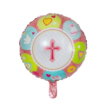 10pcs/veliko 18-inch Velikonočni Folija Balone Helija, Jezus Križ Velikonočno Dekoracijo Krst Balon Velikonočni Temo Stranki Dobave Globos