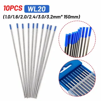 10PCS WL20 Volframova Elektroda za Varjenje TIG Palico 1.0/1.6 /2.0/2.4/3.0/3.2/4.0*150mm TIG Volframove Elektrode za Varjenje Orodje