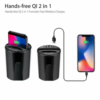10W Avto Draadloze Oplader Pokal Izpolnjene USB Uitgang Voor IPhone XS MAX/XR/X/8 SAMSUNG Galaxy S9/S8/S7/S6/Note8/Note5