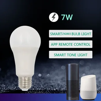 10W Tuya Zigbee Smart LED Žarnica E27 RGB Svetilka za Tuya Smart Življenjsko Delo z Alexa googlova Domača stran Zatemniti časovna Funkcija Žarnice