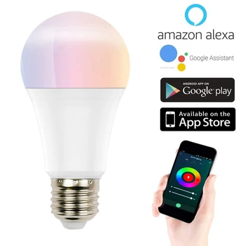 10W Tuya Zigbee Smart LED Žarnica E27 RGB Svetilka za Tuya Smart Življenjsko Delo z Alexa googlova Domača stran Zatemniti časovna Funkcija Žarnice