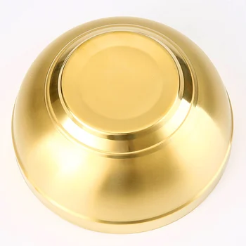 11/14 cm, Zlato 304 inox Posodo za ChildrenThick dvoslojno Toplotno preprečevanje Skledo Ramen Sladoled, Sadje Juha Rezanec Bowl