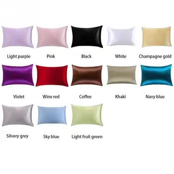 11 1pc Mulberry Svile Prevleke Saten Pillowcases Kraljica Velikosti 51 cm x 76 cm Eno Blazino Kritje Multicolor