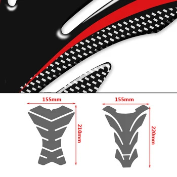 1199 Panigale ogljikovih Motocikel Nalepke Tank Pad Zaščitnik Primeru za Ducati R S Decals Tankpad Nalepke, Ribje kosti prilepite