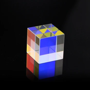 12,7 mm mavrica kocka, znanstvenih kocka optična prizma fotografija pribor RGB prizmo optični stekleno prizmo štirih-sided (obojestransko barvno prizma