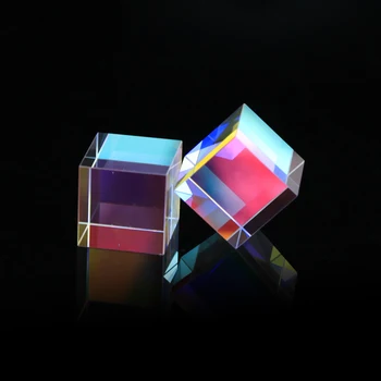 12,7 mm mavrica kocka, znanstvenih kocka optična prizma fotografija pribor RGB prizmo optični stekleno prizmo štirih-sided (obojestransko barvno prizma