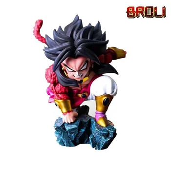12 cm Zmaj Goku Žogo Broly Akcijska Figura, Dragon Ball Z Super Saiyan 4 Broly Figura Pvc Model Igrača za Otroke, Božična Darila