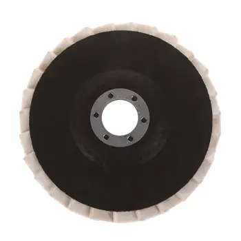125 mm Volne Klobučevine Zavihek Polirni Disk Kožo Blazine Za Steklo, Marmor Kovin, Keramike