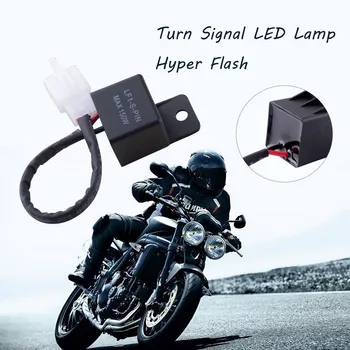 12A 2Pin Elektronski LED Flasher Rele Motocikla Vključite Signal Žarnice Hiper Flash Univerzalno motorno kolo Stikalo Za Honda, Kawasaki